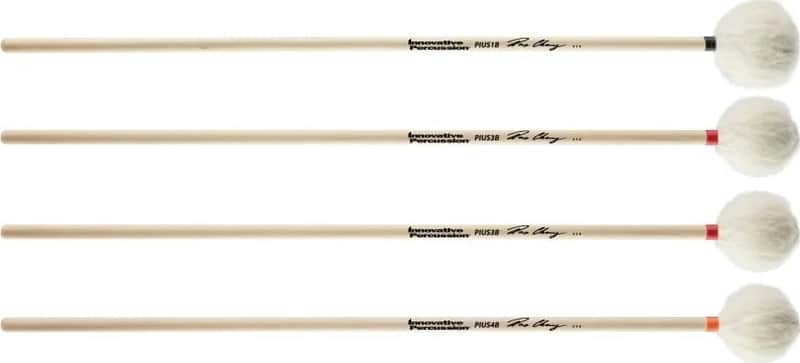 Graduated Set Of 1 Pius1b, 2 Pius3b, And 1 Pius4b Mallets - Pius Cheung Series Concert Keyboard Mallets