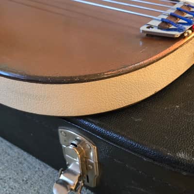 Naturally Relic'd 1959 Danelectro 3412 Short-horn Bass and Hardcase image 9