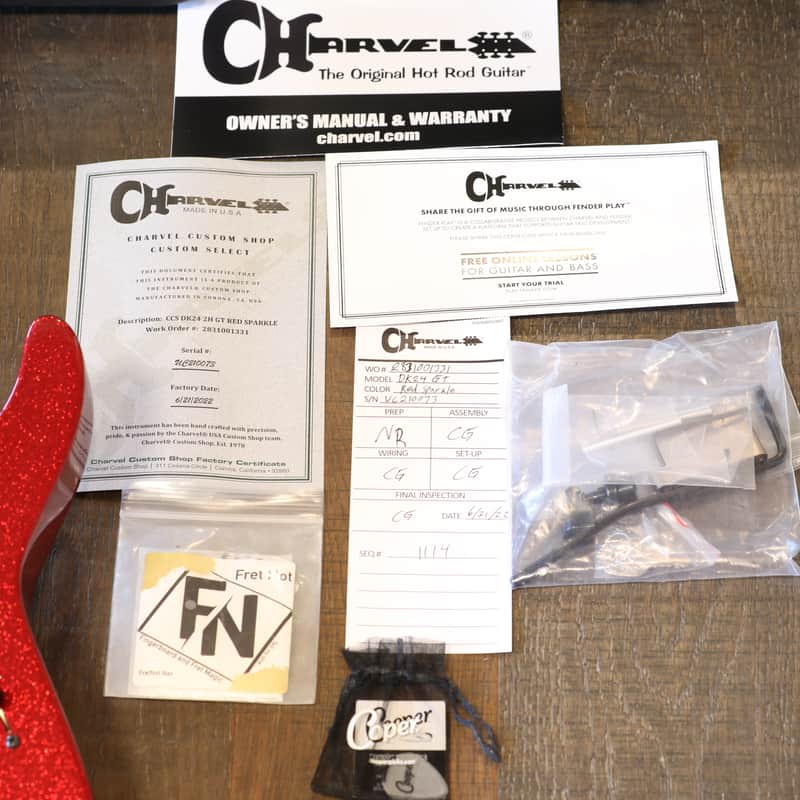 2022 Charvel Custom Shop DK-24 HH GT Red Sparkle