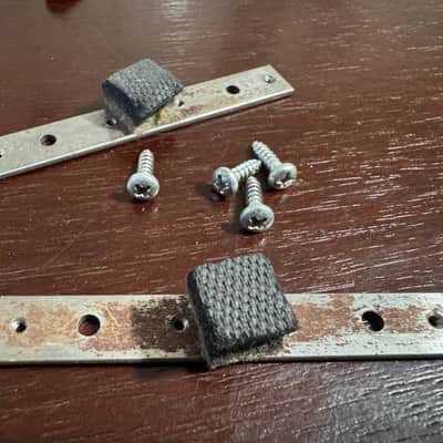 Gibson Vintage Les Paul Deluxe Mini Humbucker P-90 Pickup Brackets 1969 1970 1971 1972 1973 1974 image 1