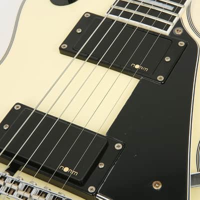 Corona CHB-2000 Harry Big Button Vintage White Strap Lock Electric Guitar image 4
