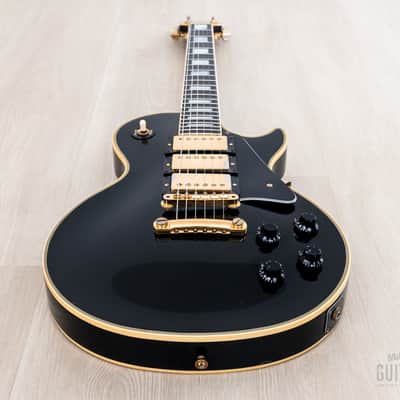1992 Gibson Pre-Historic '57 Les Paul Custom 3 Pickup Black Beauty w/ 57 Classic PAFs, Case image 10