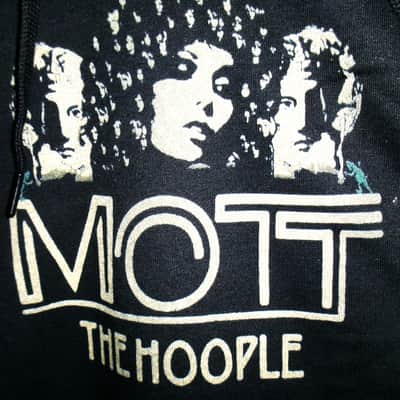 ian hunter & mott the hoople xl lp cover WOMAN hoodie - glam rock bowie young dudes lou reed sweet jane gibson sg guitar image 1