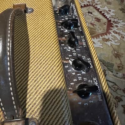 Brian Setzer's Evil Twin! Fender Twin 5D8-A Narrow Panel 25-Watt 2x12" Guitar Combo 1955 - Tweed image 14