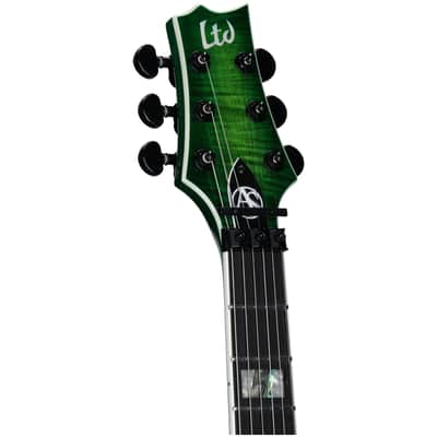 ESP LTD Alex Skolnick AS1 Electric Guitar, Lime Burst image 7