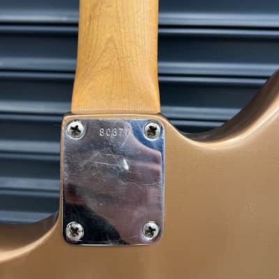 Fender Jazzmaster 1958 - 1965 - Gold Refin with Matching Headstock image 4