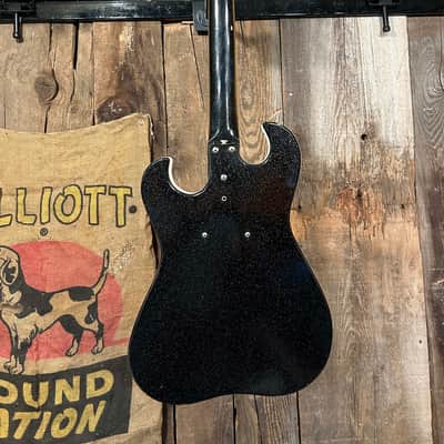 Silvertone 1448 With Case Amp 1962 - 1967 - Black image 6