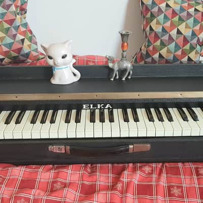 Elka "Piano 88" vintage transistor organ synth Italy image 11