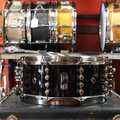 Mapex Black Panther 6x14 Jeff Hamilton Maximus Snare Drum in Piano Black Gloss image 1