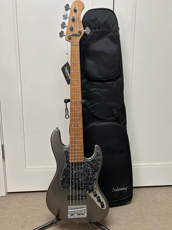 Sadowsky MetroExpress Hybrid P/J 5 String Bass w/Maple Fingerboard - Silver Metallic image 1