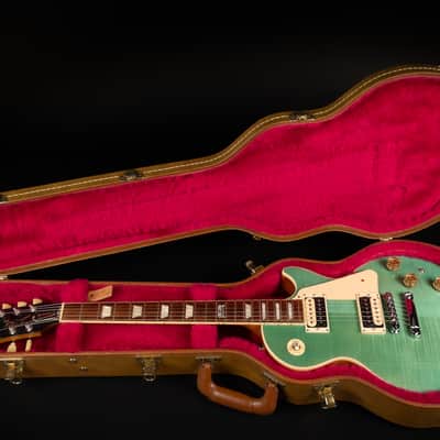 2014 Gibson 120th Anniversary Les Paul Classic - Seafoam Green | USA '57 Classic Zebra Humbucker Pickups Push/Pull Coil Split Active Boost | CoA OHSC image 19