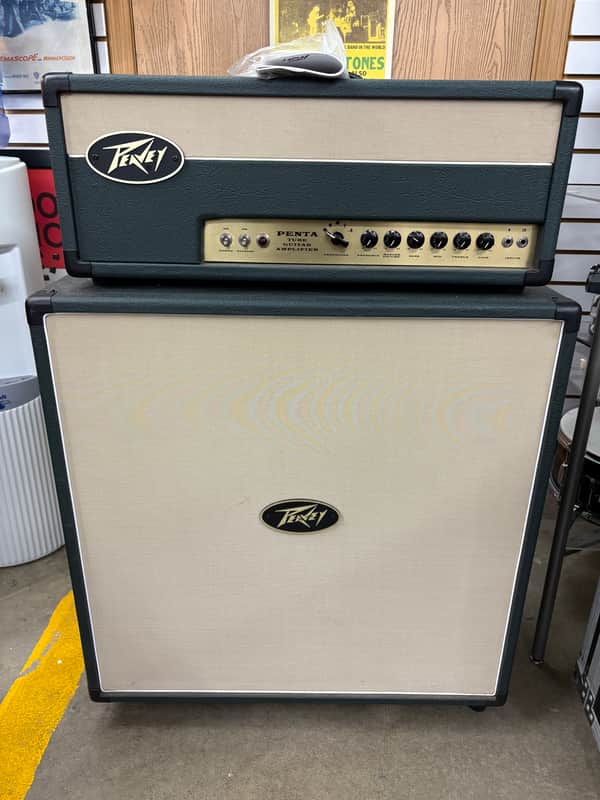 Peavey Penta 140 Watt Tube Guitar Amplifier Head and Cabinet 2000s Green image 1