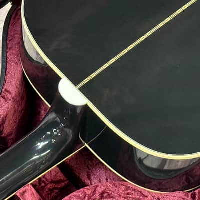 Gibson SJ-200 Custom Jumbo Limited Edition Ebony Gloss New Unplayed Auth Dlr 5lbs7oz #017 image 11