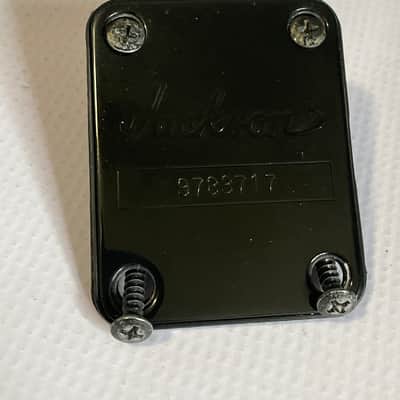 2000's Made in Japan Jackson DK2 Dinky Guitar Factory Black Neckplate & Screws image 1