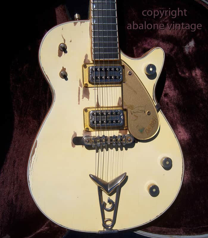 1958 Gretsch White Penguin guitar ORIGINAL and RARE! Infamous "Dirty White Boy" image 1