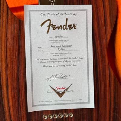 1968 Fender Custom Shop Masterbuilt Rosewood Telecaster 2007 - George Harrison Spec, Mark Kendrick image 5