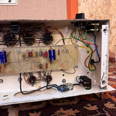 Vintage 1970s Matamp Orange Slave Unit SL100 EL34 Valve Amplifier Head image 21