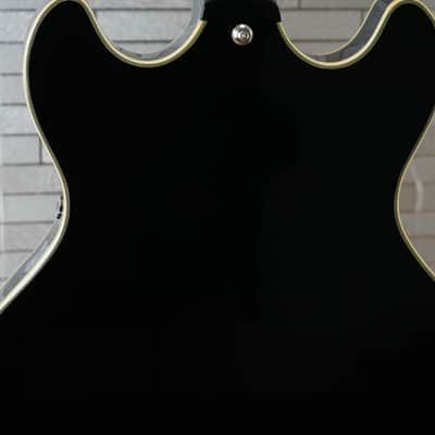 D'Angelico Premier DC Semi-Hollow Double Cutaway - Solid Black image 9