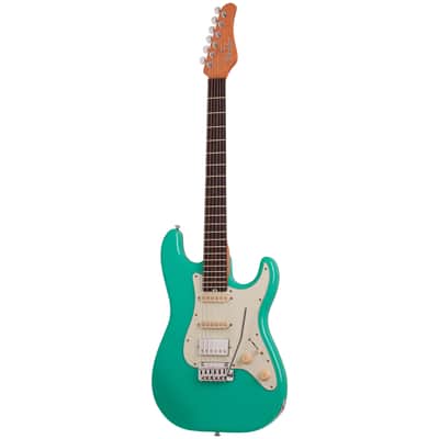 Nick Johnston Signature Micros HSS Atomic Green Schecter image 3