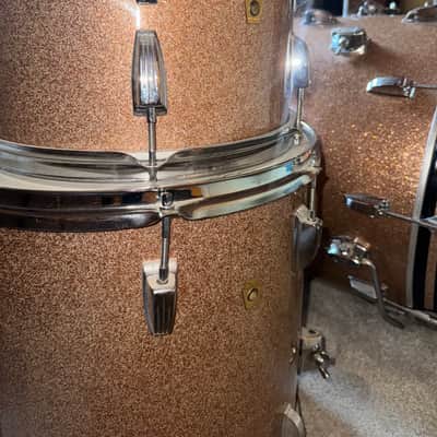 Ludwig 980 Super Classic 1966 - Champagne Sparkle with full factory checklist & original drum heads image 23
