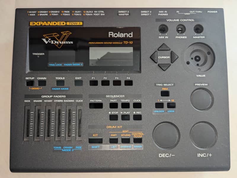 Roland TD-10 Drum Sound Module Shell Case Housing image 1