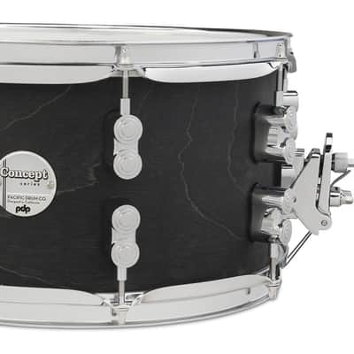 PDP By DW Black Wax Maple Snare Drum 7x13 (PDSN0713BWCR) image 6