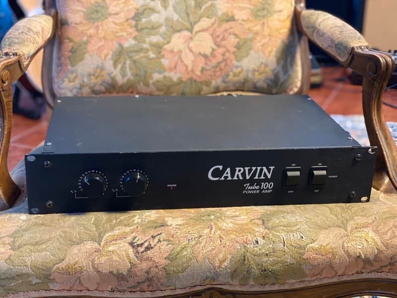 Carvin TUBE 100 Stereo Power Amp Black image 1
