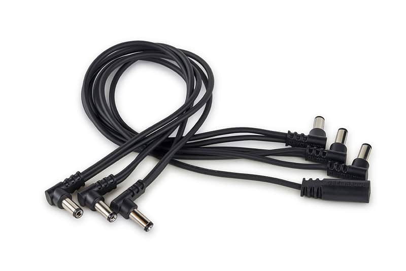 Rockboard RBO Cab Power DC6 A Flat Daisy Chain Cable 6 Outputs Angled Plugs w/ Fast Shipping image 1