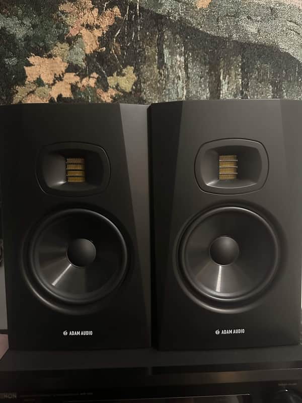 ADAM Audio T7V 7" Active Studio Monitors (Pair) 2010s - Black image 1