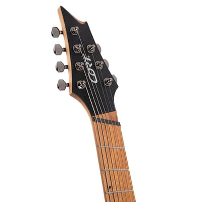 Cort KX Series Multi-Scale 7-String Electric Guitar - Open Open Pore Mahogany (KX307MSOPM-U) image 6