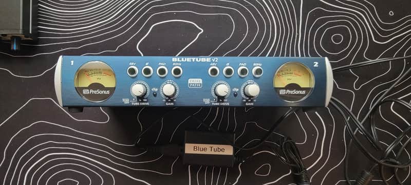 PreSonus Bluetube v2 Dual-Channel Mic / Instrument Preamplifier 2010s - Blue image 1