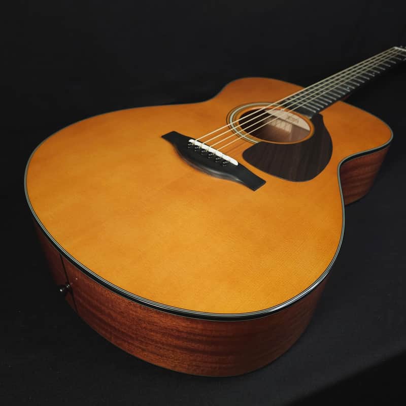 Yamaha FS5 GL Gloss Red Label Acoustic Guitar w/Hard Shell Case image 1