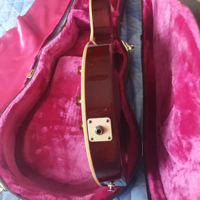 Solid Flame Maple Top Greco Egf-1800 Sunburst Super Real 1981 DryZ Brazilian Fretboard 1 piece body - Neck split - read descriptions image 16