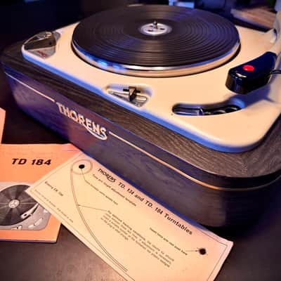 THORENS TD-184 - SHURE M44-7 entièrement restaurée TD 184 - TD184 image 2