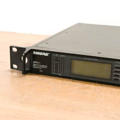 Shure UR4D+ Dual-Channel UHF Wireless Receiver - H4 Band: 518-578 MHz CG01232 image 4