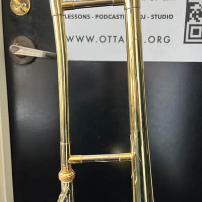 Bach TB300 Student Model Bb Trombone 2000s - Lacquered Brass image 8