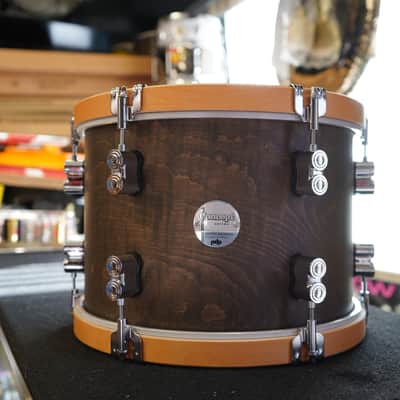 PDP 13'' Concept Maple Classic 9" x 13" Tom Walnut Stain With Natural Maple Hoops 13'' Tom (No-Mount) image 4
