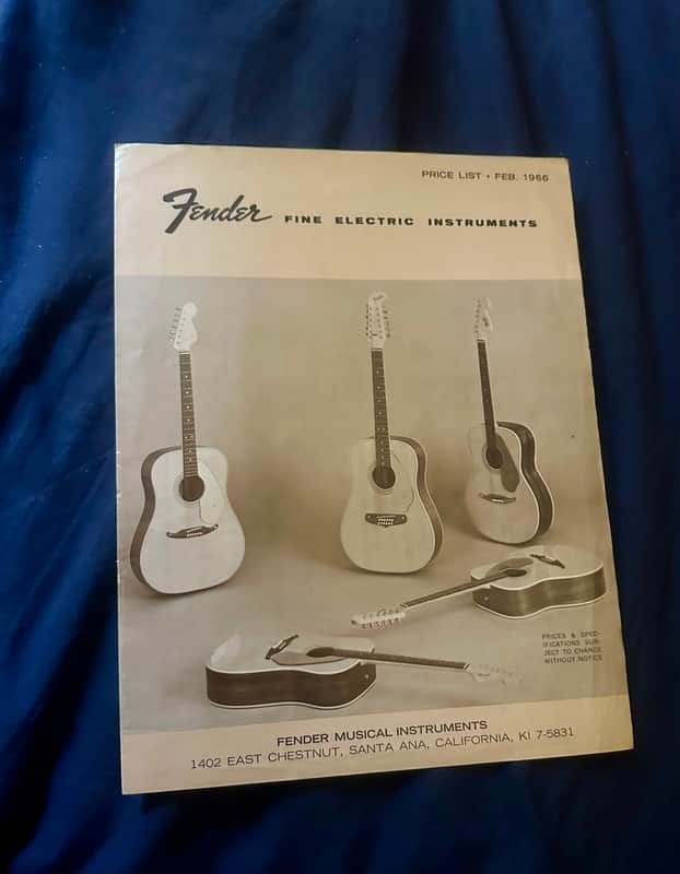 Fender Price List 1966 image 1
