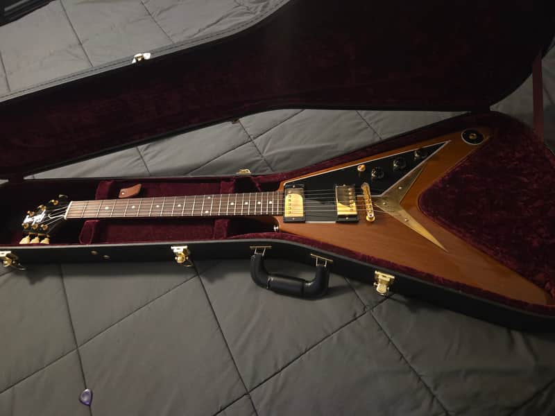 Gibson Custom Shop '58 Mahogany Flying V Reissue 2019 - 2021 - VOS Natural Walnut image 1