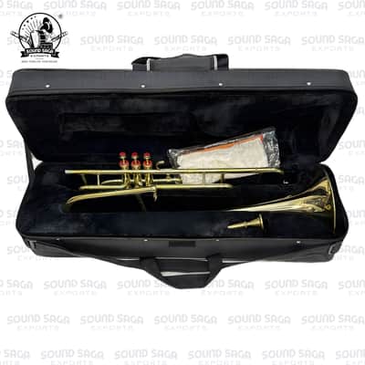 SOUND SAGA® Valve Trombone With All Accessories Including Mouthpiece & Case. image 6