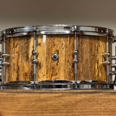 2021 Stubblefield 7x14 Mango Wood Stave Snare Drum Gloss image 6