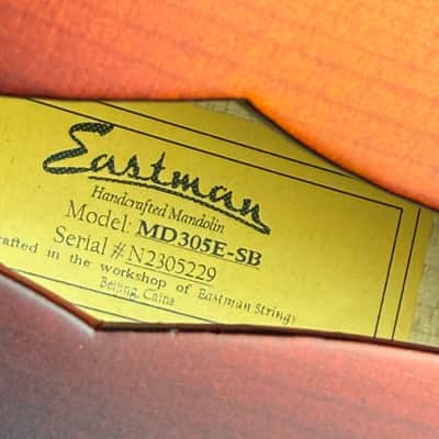 Eastman MD305E-SB - Sunburst - NEW mandoline incl. Gigbag with K&K Pickup - 0,955 kg image 6