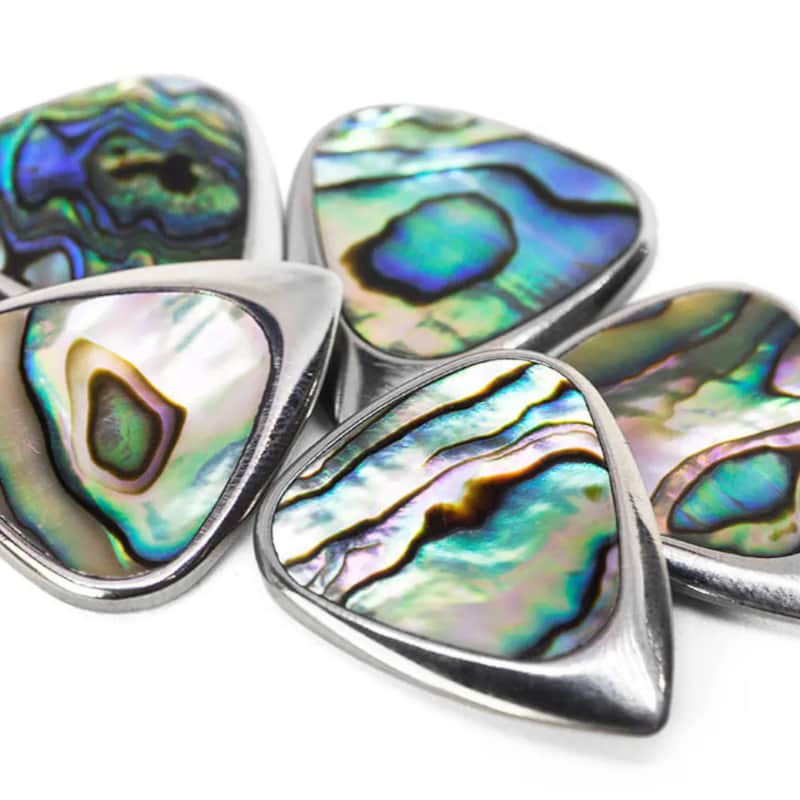 2024 Timber Tones Jazz III size Titanium Guitar Pick with Gree…