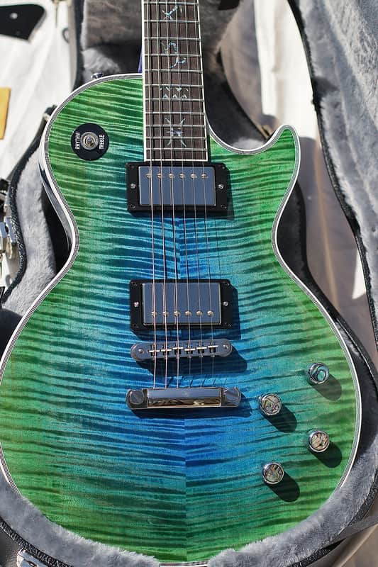 Gibson Les Paul Custom 2021 Zodiac Electric Guitar Aurora Borealis Burst image 1