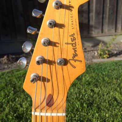 Fender  '57 Reissue Stratocaster foto flame  Blue Burst Made In Japan image 3