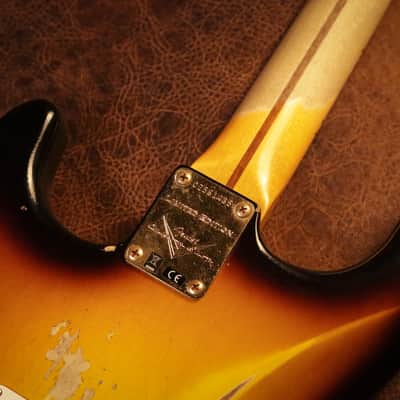 Fender Custom Shop 1957 Stratocaster Relic in Faded Aged 2-tone Sunburst image 8