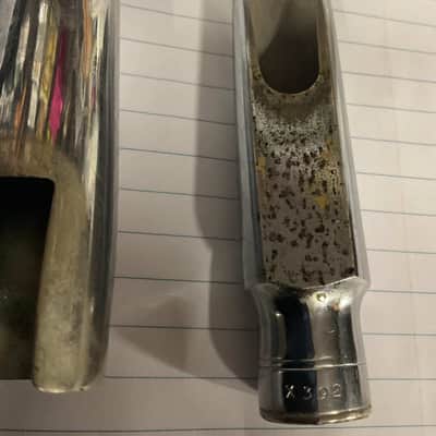 Bob Dukoff  VERY RARE  5 Tenor Saxophone Mouthpiece  Vintage 1949 - Silverite/W/ Cap & Ligature image 1