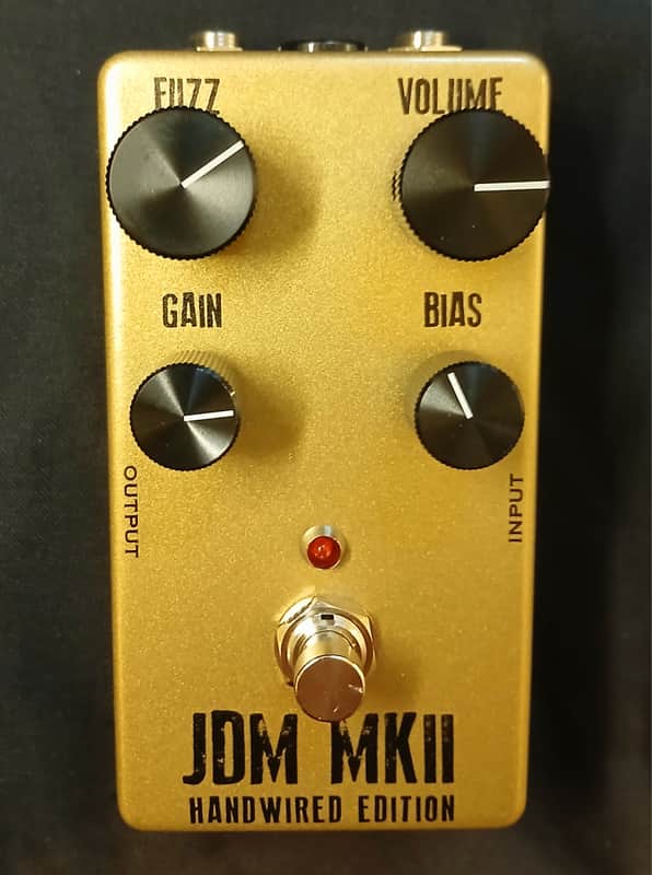 "JDM MK2" Germanium Tonebender Fuzz | 2N1305 Texas Instruments Transistors | Gold Hammerite image 1