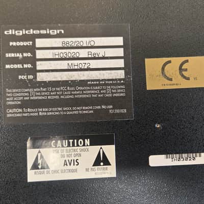 Digidesign 882/20 I/O 1990's image 4