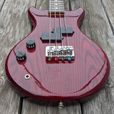 Lefty 1983 Quest by Vantage travel bass 25" trans cherry - Made in Japan image 2